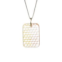 Teurfs • Rectangle Honeycomb Pendant