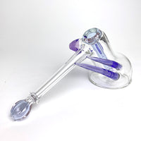 Boro Hammer Bubbler • Clear & Horns