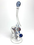 Boro Standup Bubbler • Clear & Horns