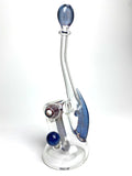 Boro Standup Bubbler • Clear & Horns