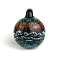 JH Glass • Mountain Dotwork Pendant Lg