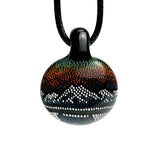 JH Glass • Mountain Dotwork Pendant